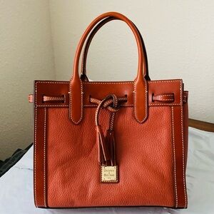 Dooney and Bourke Orange Leather Satchel